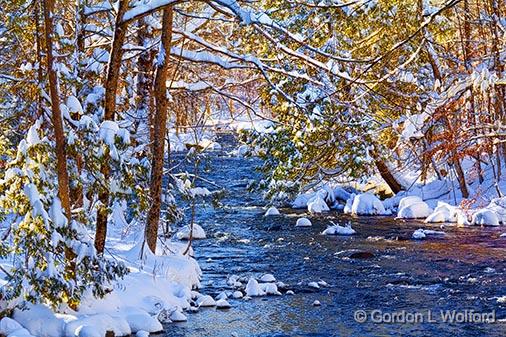 Fall River In Winter_32630.jpg - Photographed near Sharbot Lake, Ontario, Canada.